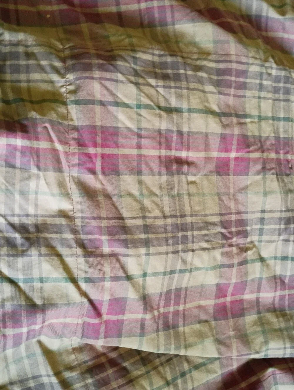 Vintage Ralph Lauren Red Green Plaid Comforter Bedspread Blanket Twin Size Y2K